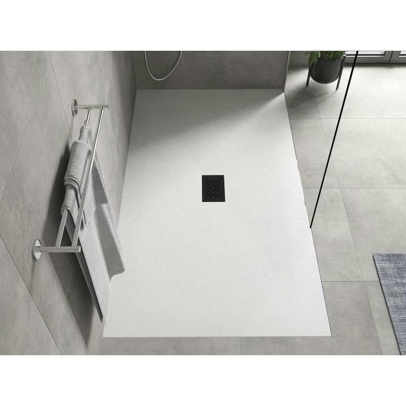 Mexen Hugo rectangular shower tray SMC 200 x 100 cm, white, black cover - 42101020-B