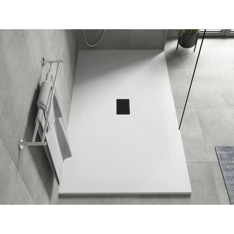 Mexen Hugo SMC rectangular shower tray 170 x 100 cm, white, black cover - 42101017-B