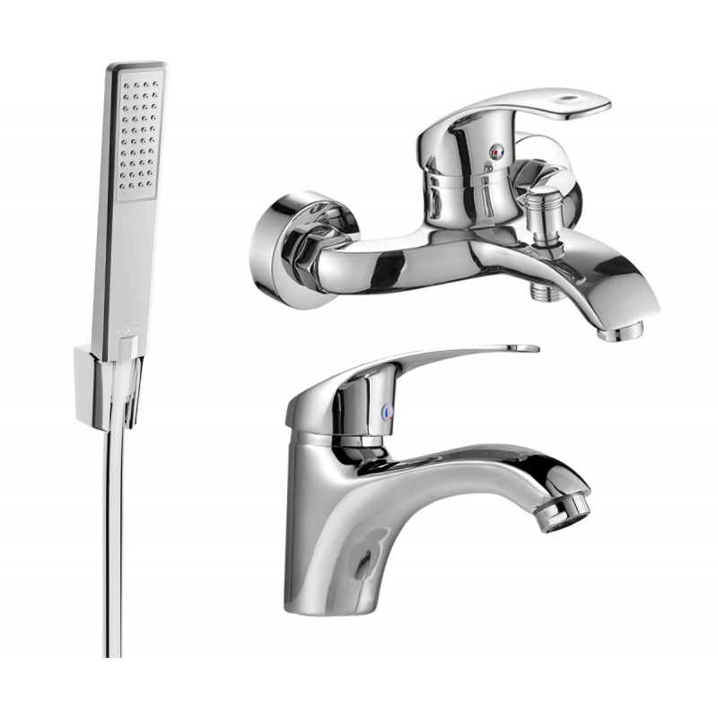 Mexen Fabia R72 bathtub set, Chrome - 746503R72-00
