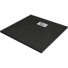 Mexen Hugo SMC Square Shower Tray 80 x 80 cm, Black, Inox Cover - 42708080-X