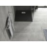 Mexen Hugo SMC Square Shower Tray 80 x 80 cm, Black, Inox Cover - 42708080-X
