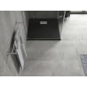 Mexen Hugo SMC Square Shower Tray 80 x 80 cm, Black, Inox Cover - 42708080-X