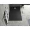 Mexen Hugo rectangular SMC shower tray 140 x 80 cm, black, inox cover - 42708014-X