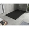Mexen Hugo rectangular SMC shower tray 150 x 80 cm, black, inox cover - 42708015-X