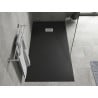 Mexen Hugo rectangular SMC shower tray 170 x 80 cm, black, inox cover - 42708017-X