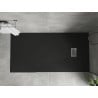 Mexen Hugo rectangular SMC shower tray 170 x 80 cm, black, inox cover - 42708017-X