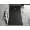 Mexen Hugo rectangular SMC shower tray 170 x 80 cm, black, inox cover - 42708017-X