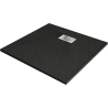 Mexen Hugo SMC square shower tray 90 x 90 cm, black, inox cover - 42709090-X