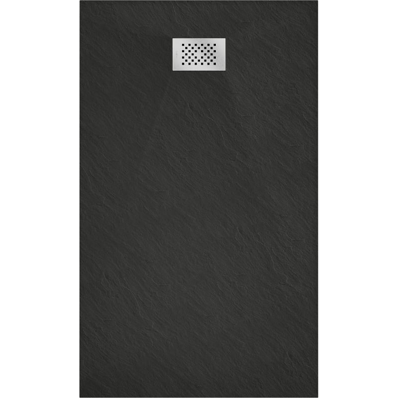 Mexen Hugo rectangular shower tray SMC 140 x 90 cm, black, inox cover - 42709014-X