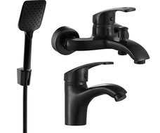 Mexen Fabia R62 bathtub set, Black - 746503R62-70