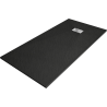 Mexen Hugo rectangular shower tray SMC 170 x 90 cm, black, inox cover - 42709017-X