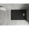 Mexen Hugo rectangular SMC shower tray 110 x 90 cm, black, inox cover - 42709011-X