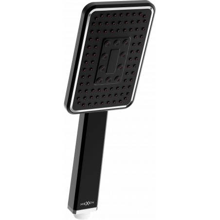 Mexen R-54 1-function shower head, black/chrome - 79554-71