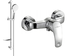 Mexen Fabia DF05 shower mixer tap with shower head, Chrome - 74654DF05-00