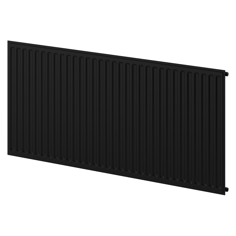 Mexen CH10 Hygiene flat radiator 400 x 1600 mm, side connection, 691 W, black - W410H-040-160-70