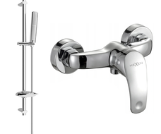 Mexen Fabia DB72 shower mixer with shower set, chrome - 74654DB72-00