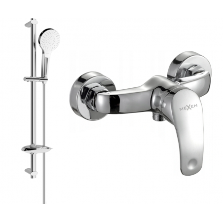 Mexen Fabia DB05 shower faucet with shower set, chrome - 74654DB05-00