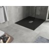 Mexen Hugo Rectangular SMC Shower Tray 130 x 100 cm, Black, Inox Cover - 42701013-X