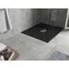 Mexen Hugo SMC Rectangular Shower Tray 140 x 100 cm, Black, Inox Cover - 42701014-X