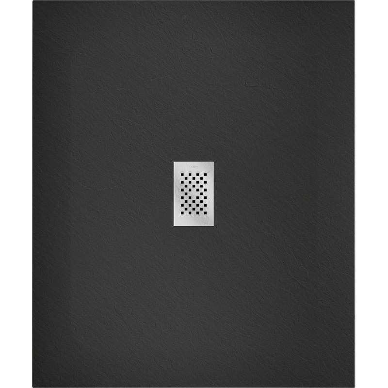 Mexen Hugo rectangular SMC shower tray 140 x 100 cm, black, inox cover - 42701014-X