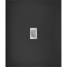 Mexen Hugo rectangular SMC shower tray 140 x 100 cm, black, inox cover - 42701014-X