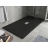 Mexen Hugo SMC Rectangular Shower Tray 150 x 100 cm, Black, Inox Cover - 42701015-X
