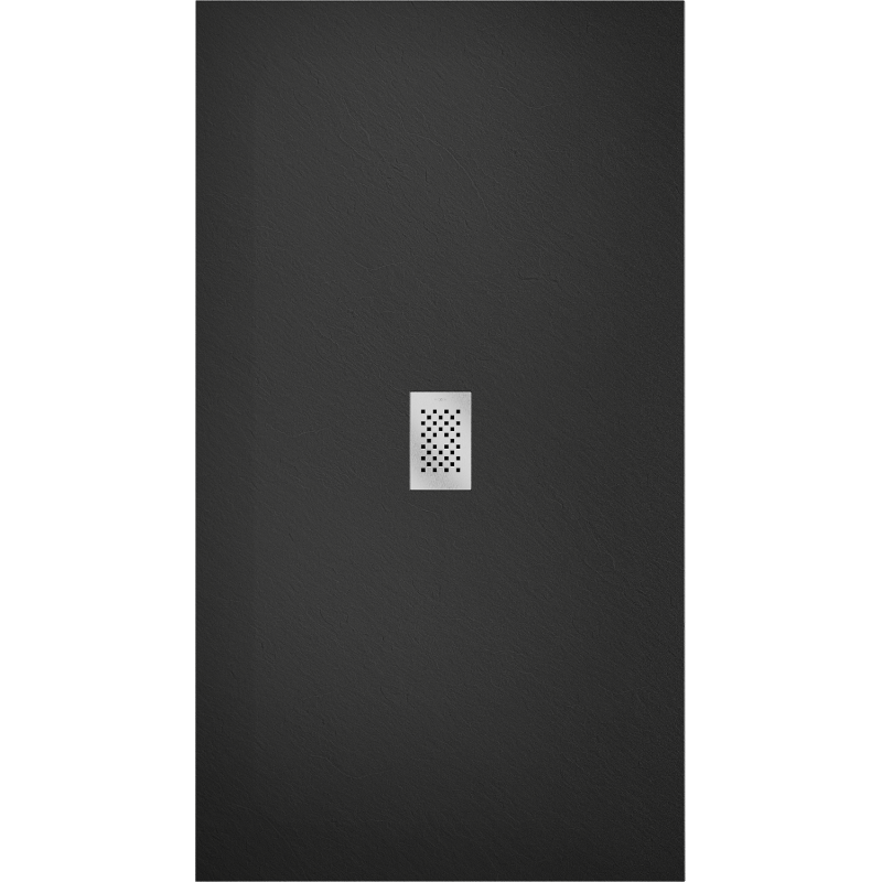 Mexen Hugo rectangular shower tray SMC 200 x 100 cm, black, inox cover - 42701020-X