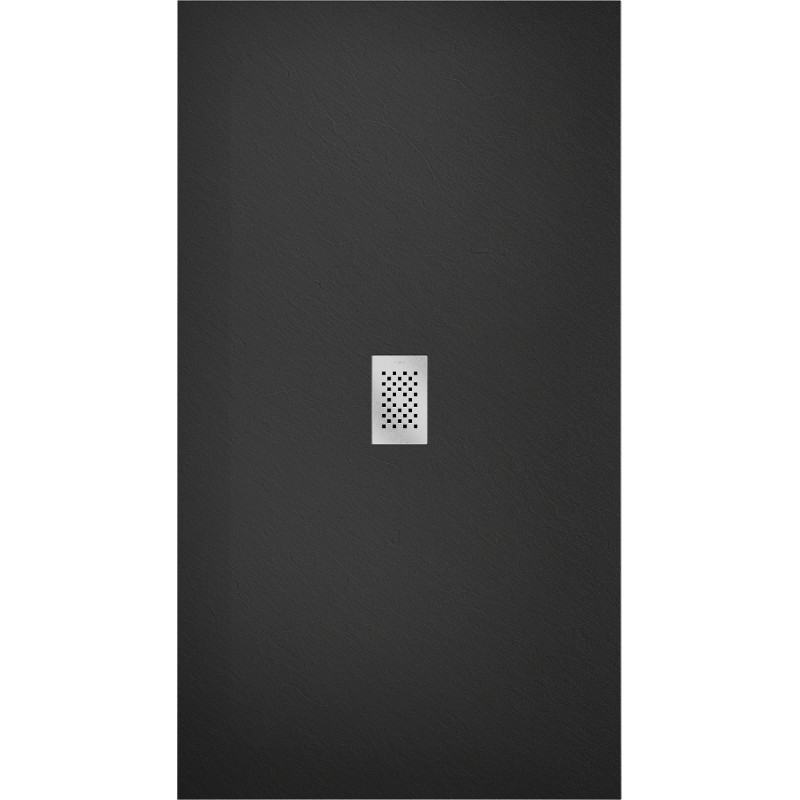 Mexen Hugo rectangular SMC shower tray 170 x 100 cm, black, inox cover - 42701017-X