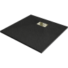 Mexen Hugo square shower tray SMC 70 x 70 cm, black, gold cover - 42707070-G
