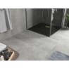 Mexen Hugo square shower tray SMC 70 x 70 cm, black, gold cover - 42707070-G