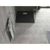 Mexen Hugo shower tray square SMC 90 x 90 cm, black, gold cover - 42709090-G