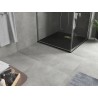 Mexen Hugo square SMC shower tray 70 x 70 cm, black, gold cover - 42707070-G