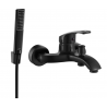 Mexen Fabia R72 bathtub mixer tap with shower head, Black - 74653R72-70