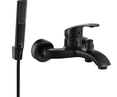Mexen Fabia R72 bath mixer with shower set, black - 74653R72-70