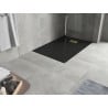 Mexen Hugo Rectangular Shower Tray SMC 90 x 70 cm, Black, Gold Cover - 42707090-G