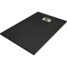 Mexen Hugo rectangular SMC shower tray 120 x 70 cm, black, gold trim - 42707012-G