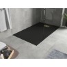Mexen Hugo rectangular SMC shower tray 150 x 70 cm, black, gold cover - 42707015-G