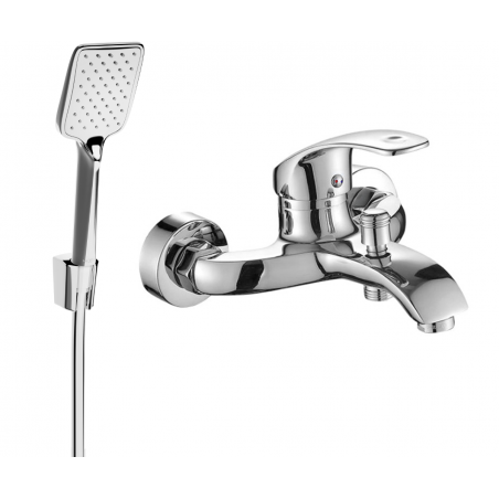 Mexen Fabia R62 bathtub mixer tap with shower head, Chrome - 74653R62-00