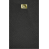 Mexen Hugo rectangular SMC shower tray 150 x 70 cm, black, gold cover - 42707015-G