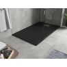 Mexen Hugo rectangular SMC shower tray 150 x 70 cm, black, gold cover - 42707015-G