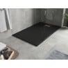 Mexen Hugo rectangular SMC shower tray 160 x 70 cm, black, gold cover - 42707016-G