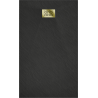 Mexen Hugo rectangular SMC shower tray 160 x 70 cm, black, gold cover - 42707016-G