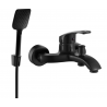 Mexen Fabia R62 bathtub mixer tap with shower head, Black - 74653R62-70