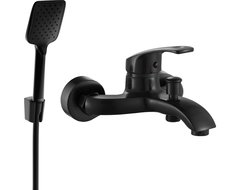 Mexen Fabia R62 bathtub mixer tap with shower head, Black - 74653R62-70