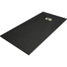 Mexen Hugo rectangular SMC shower tray 180 x 80 cm, black, with gold cover - 42708018-G