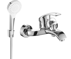 Mexen Fabia R05 bathtub faucet with shower set, chrome - 74653R05-00