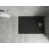 Mexen Hugo rectangular shower tray SMC 100 x 90 cm, black, golden cover - 42709010-G