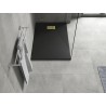 Mexen Hugo rectangular shower tray SMC 100 x 90 cm, black, golden cover - 42709010-G
