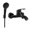 Mexen Fabia R05 bath faucet with shower set, black - 74653R05-70