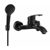 Mexen Fabia R05 bathtub mixer tap with shower head, Black - 74653R05-70